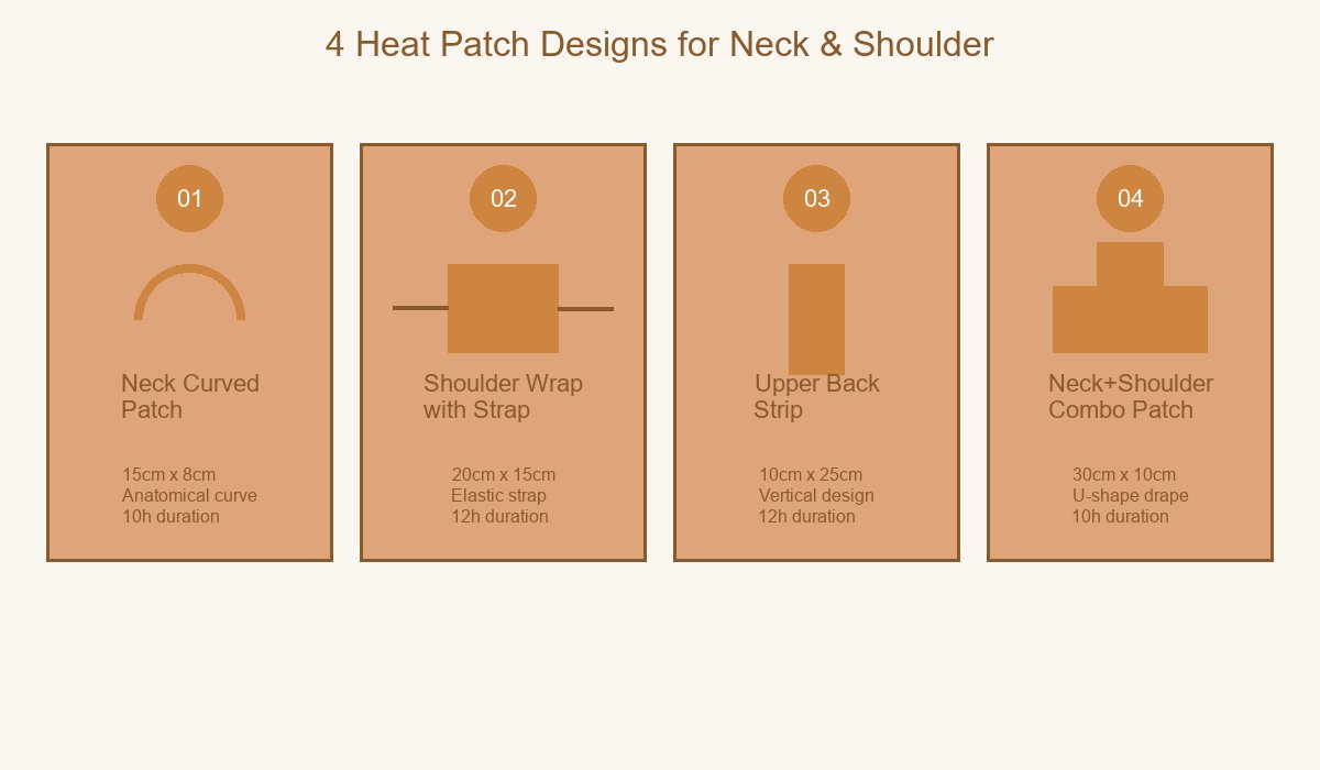4 Heat Patch Designs for Neck and Shoulder