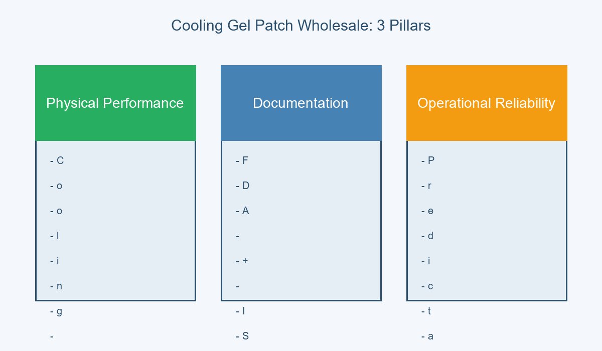 Cooling Gel Patch Wholesale 3 Pillars