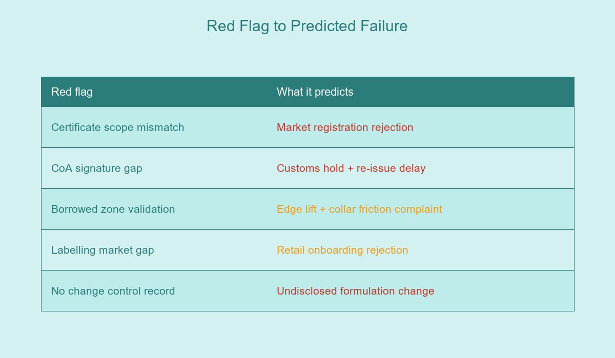 Red Flag to Predicted Failure